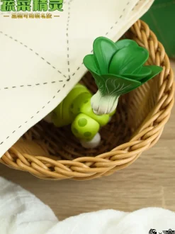Vegetable Fairy Series Bok Choy Serval Cat Non-Scale Action Figure