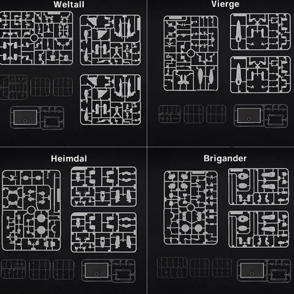 Plastic Models>Xenogears Structure Arts 1/144 Scale Plastic Model Kit Series Vol. 1 Set (Re-run)