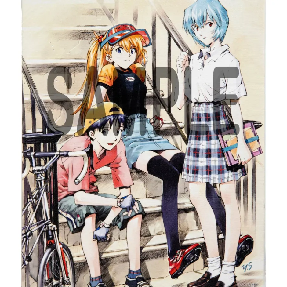 Art Canvas Boards>Yoshiyuki Sadamoto Neon Genesis Evangelion F6-Size Canvas Art
