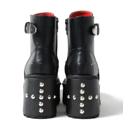 YOSUKE 2015SS Studded Cross Laced Boots Best