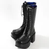 Footwear>YOSUKE USA Knee-High Platform Boots