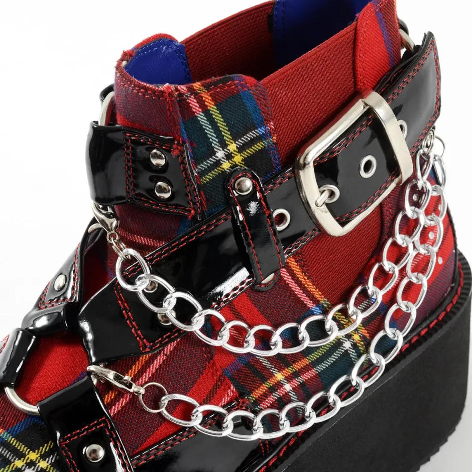 YOSUKE USA Platform Buckle High Top Shoes Hot