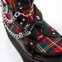YOSUKE USA Platform Buckle High Top Shoes Hot