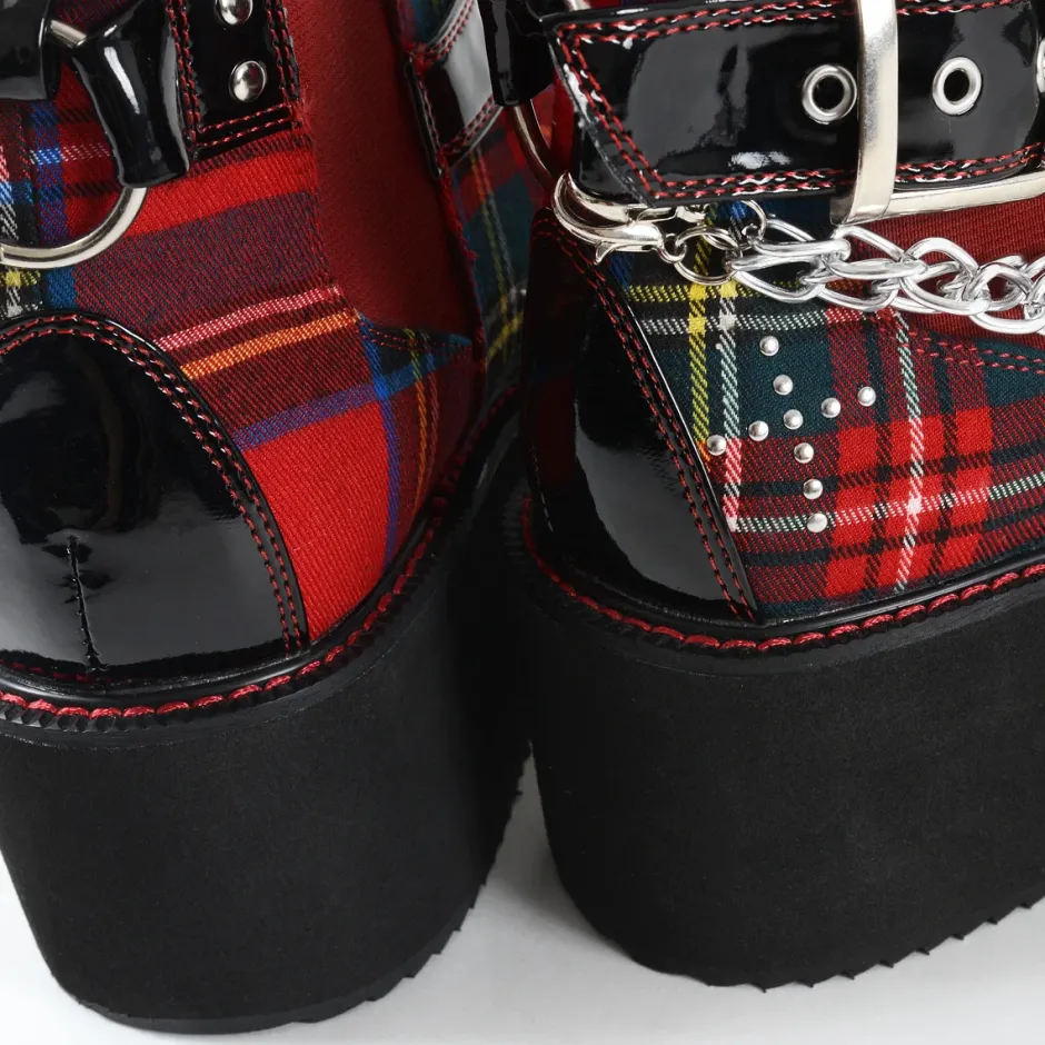 YOSUKE USA Platform Buckle High Top Shoes Hot
