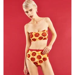 YUMMY MART Eat Tube Bra & Panty Set