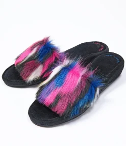 Footwear>YUMMY MART Fake Fur Slippers
