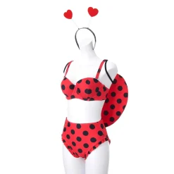 YUMMY MART Ladybug Swimsuit Set New