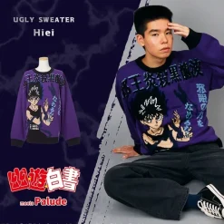 Yu Yu Hakusho Ugly Sweater Hiei Outlet