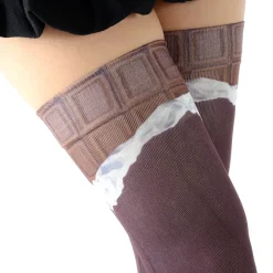 Zettairyoiki Chocolate Bar Thigh-High Tights Sale
