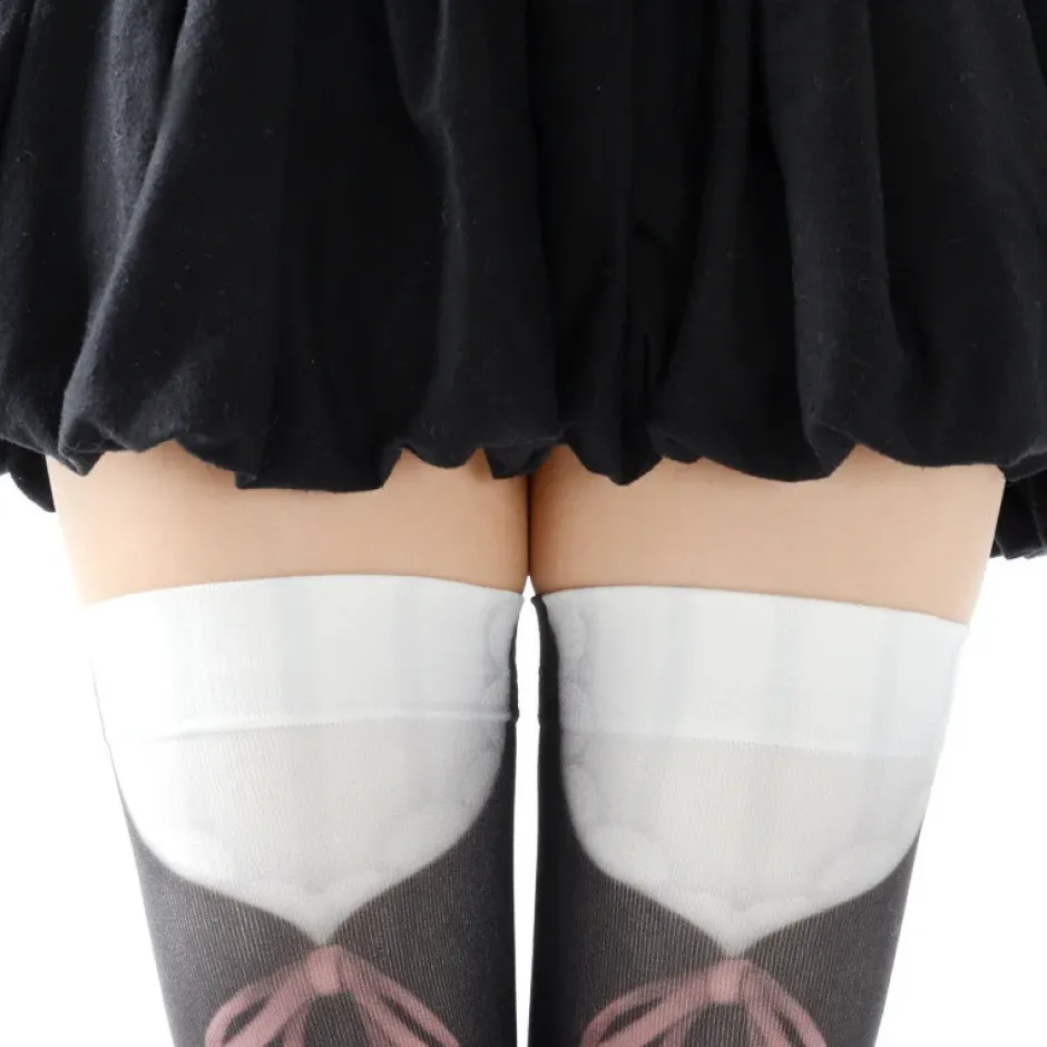 Footwear>Zettairyoiki Lace Thigh-High Tights Lucky Bag
