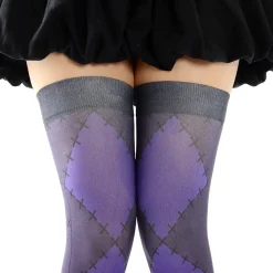 Zettairyoiki Patched-Up Thigh-High Tights Sale