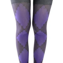 Zettairyoiki Patched-Up Thigh-High Tights Sale