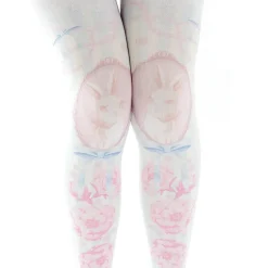 Zettairyoiki Sakura Bunny Blue Thigh-High Tights Hot