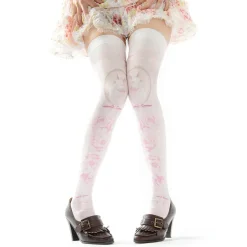 Footwear>Zettairyoiki Sakura Bunny Pink Thigh-High Tights
